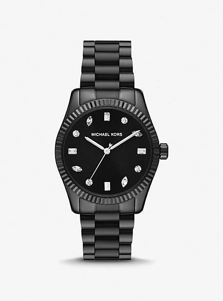 michael kors black tone watch.